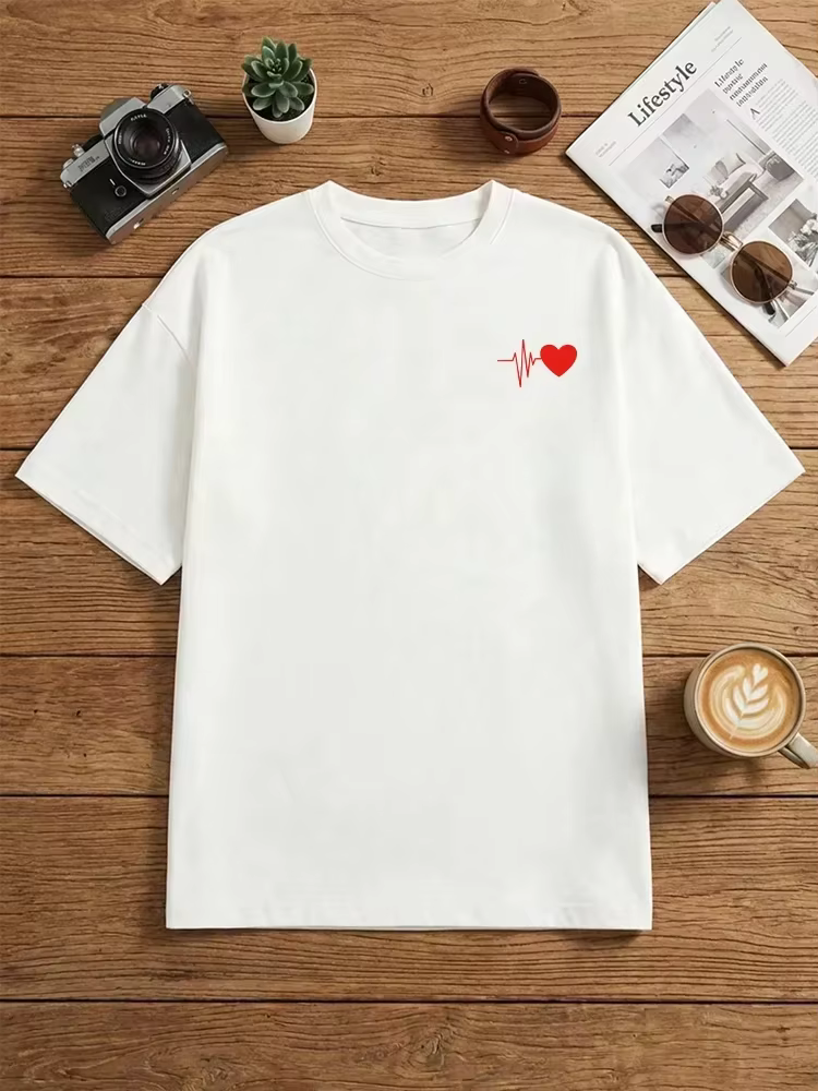Nouveau T-shirt tendance pour femme 2026 – Classique noir/blanc