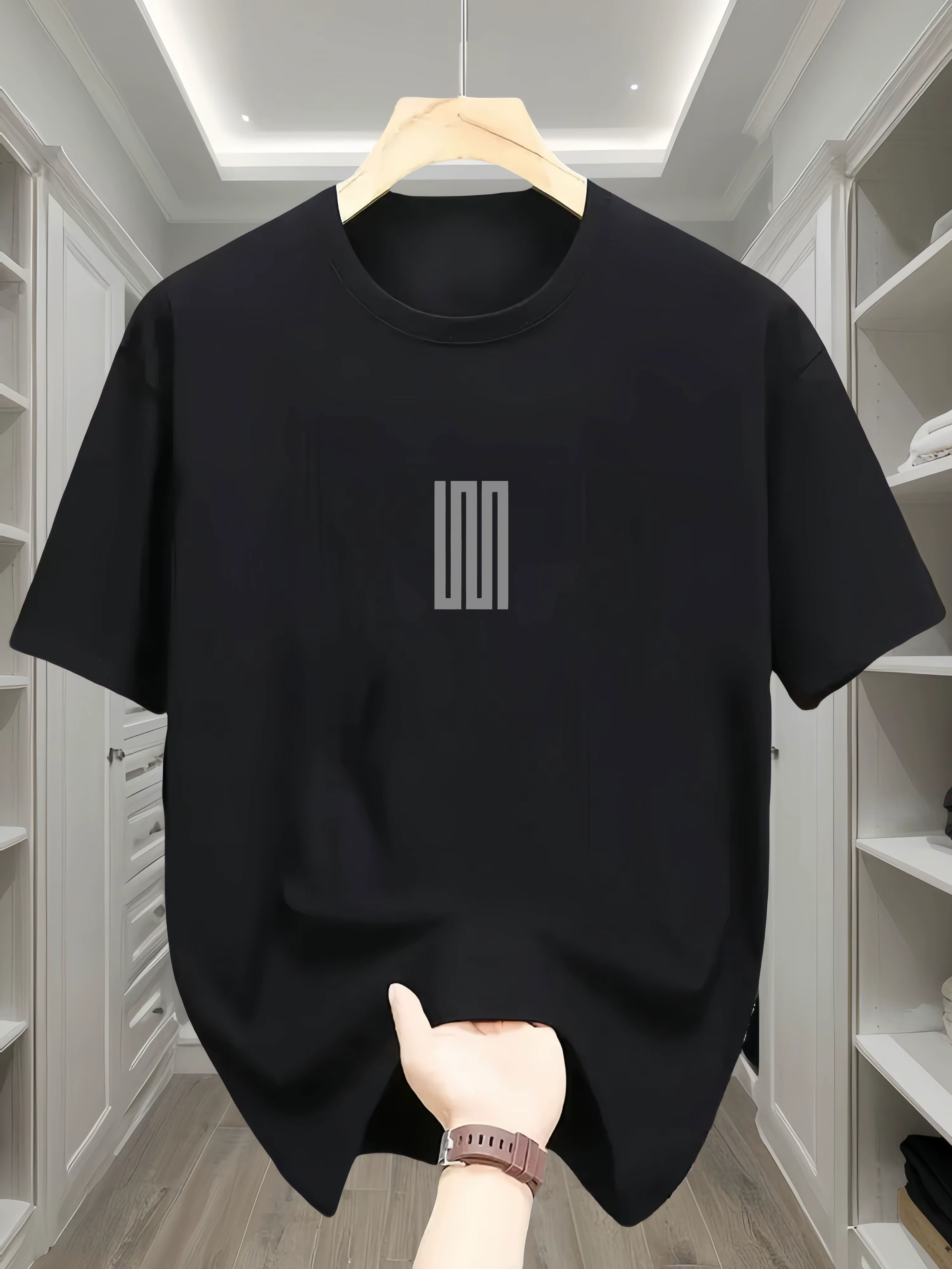 T-Shirt surdimensionné pour hommes 100 coton