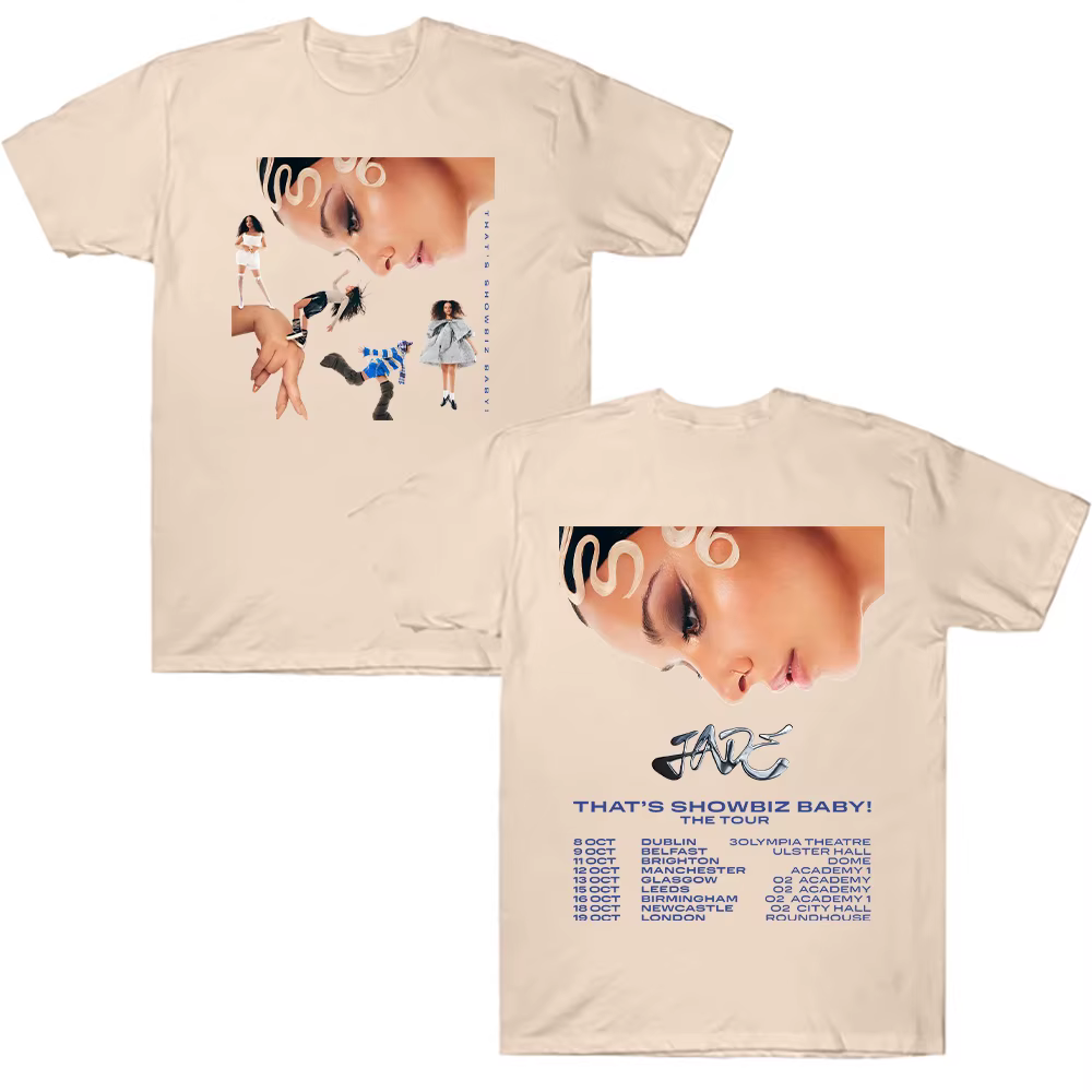 Jade C'est Showbiz Bébé! Tour 2025 T-shirts