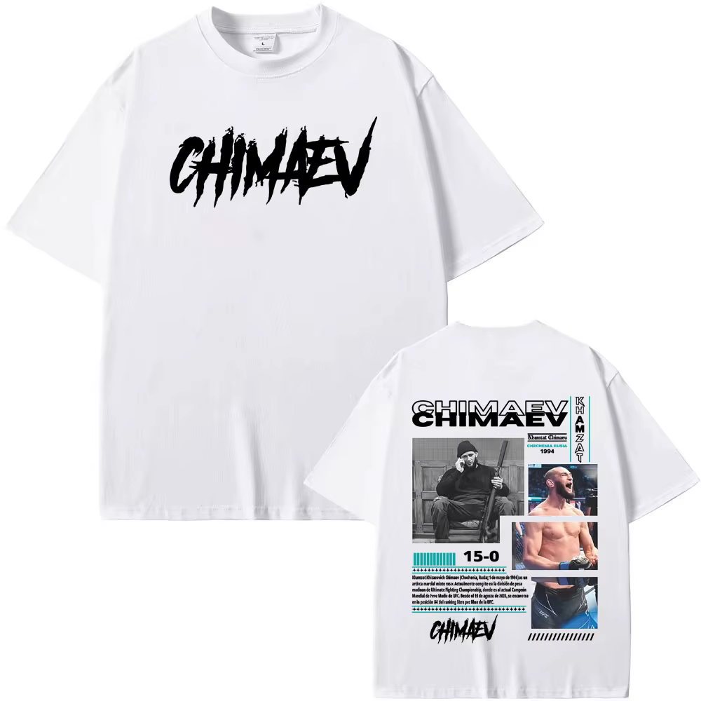 Khamzat Chimaev couverture graphique T-shirts hommes femmes mode d'été Hip Hop tendance