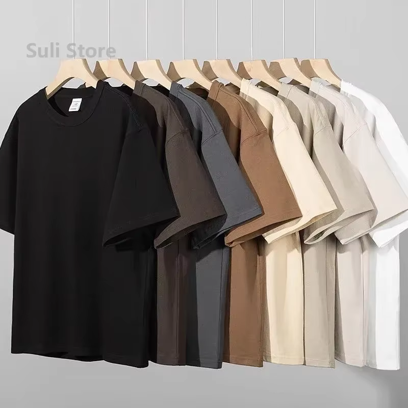 100% coton T-shirts unisexe 450G haute qualité blanc
