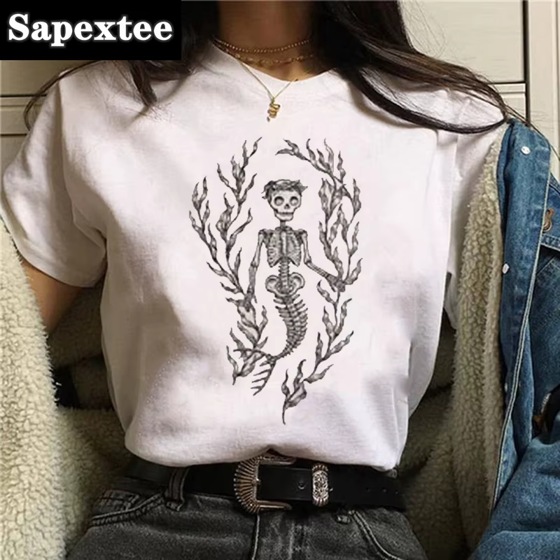 T-shirt rétro de dessin animé pour femmes