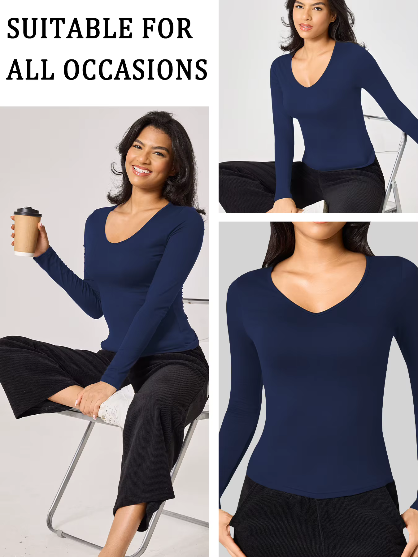 T-shirt à manches longues pour femmes.