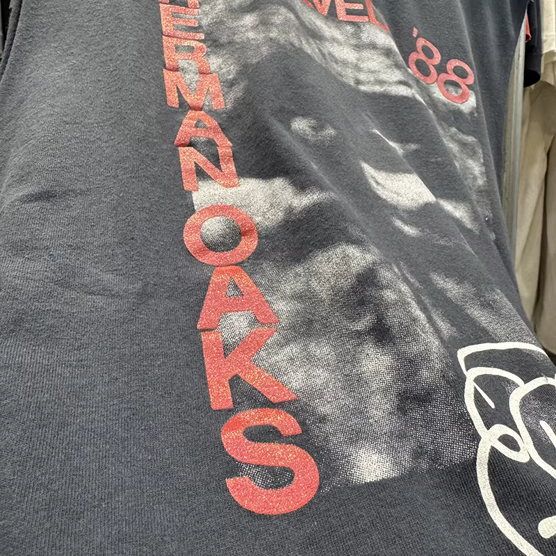 Paly Débardeur Homme Col Rond Vintage Déchiré Lettres Rouges 88 Coton Été Hip Hop Tendance