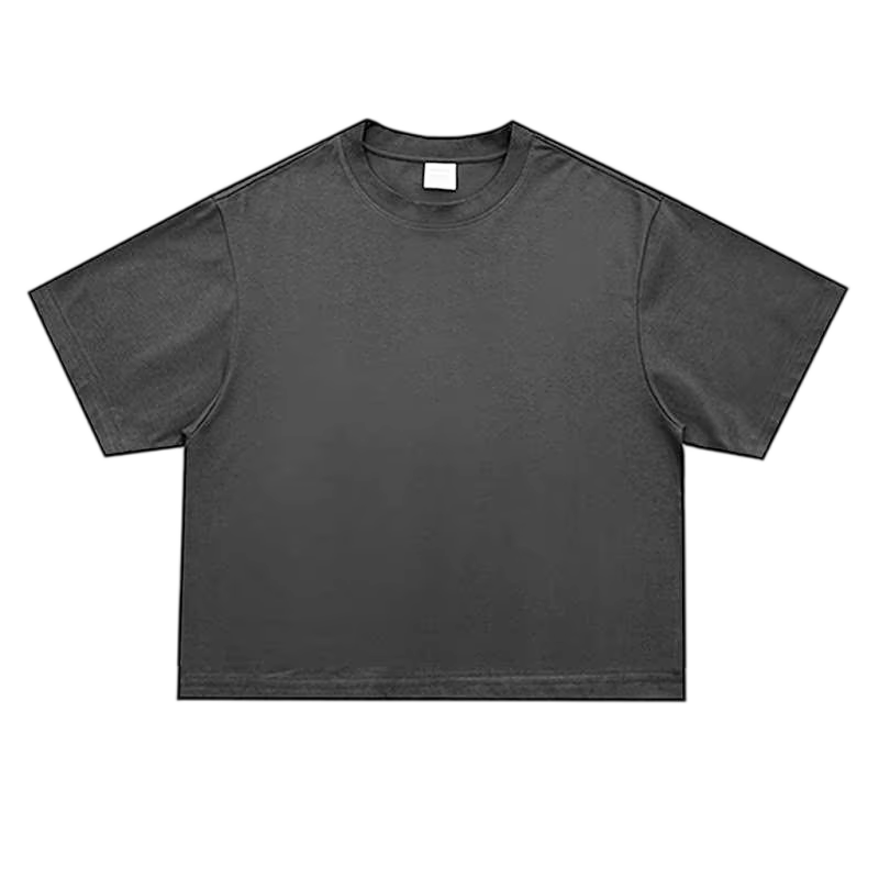 T-shirts de course à manches courtes à col rond et coupe ample pour hommes