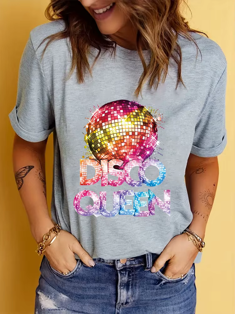 T-shirt col rond pour femmes