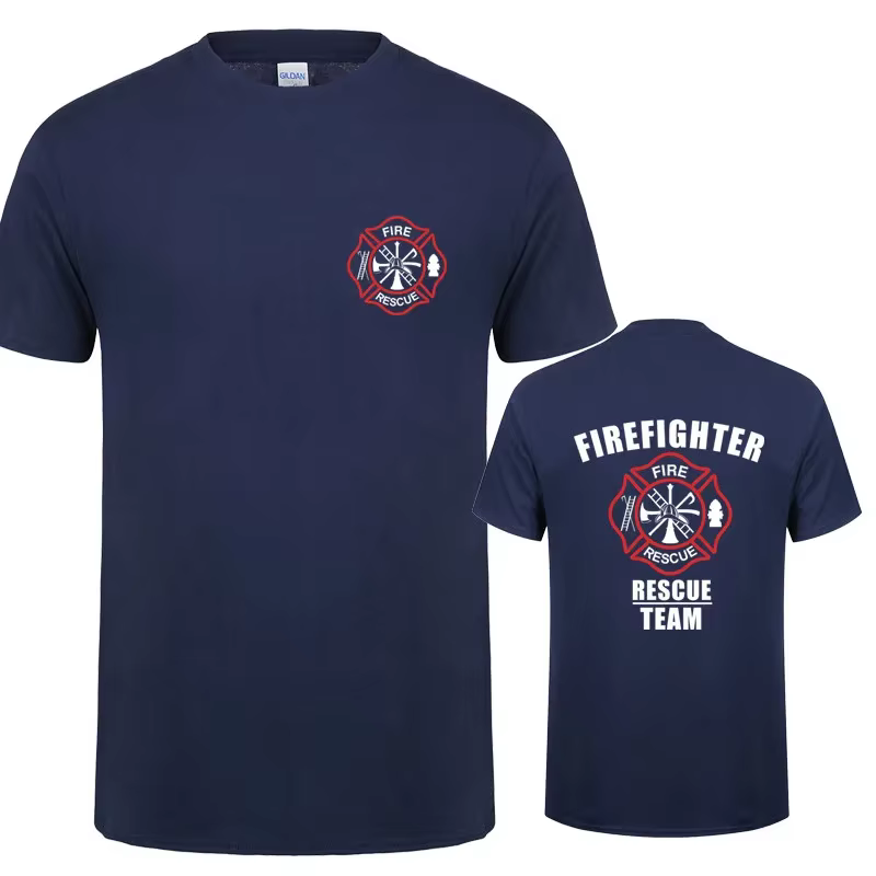 Pompier équipe de sauvetage t-shirt hommes T-shirts