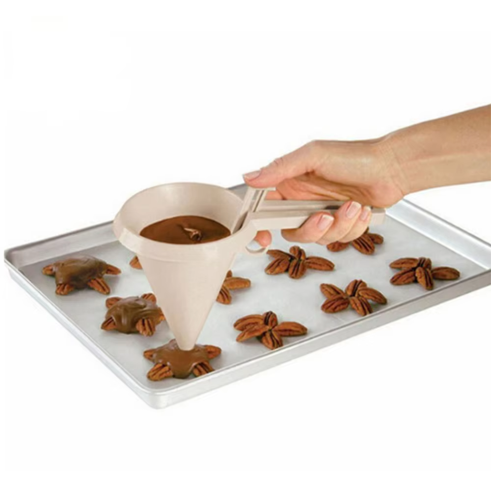 Entonnoir de cuisson à main réglable, outils de cuisson, pâte à crème, distributeur de chocolat liquide, moule à pâtisserie, biscuit Chi, gâteau, crêpes