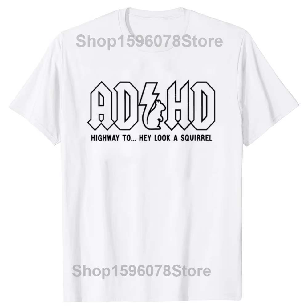 Nouveauté 2026 T-shirt Homme Amusant pour l'ADHD