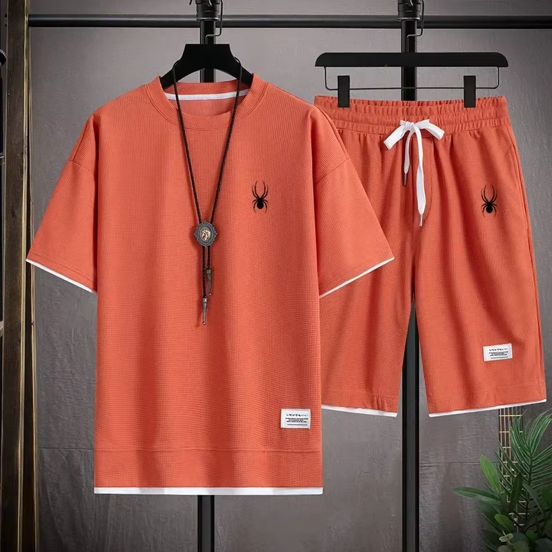 Ensemble t-shirt à manches courtes et short de sport pour homme