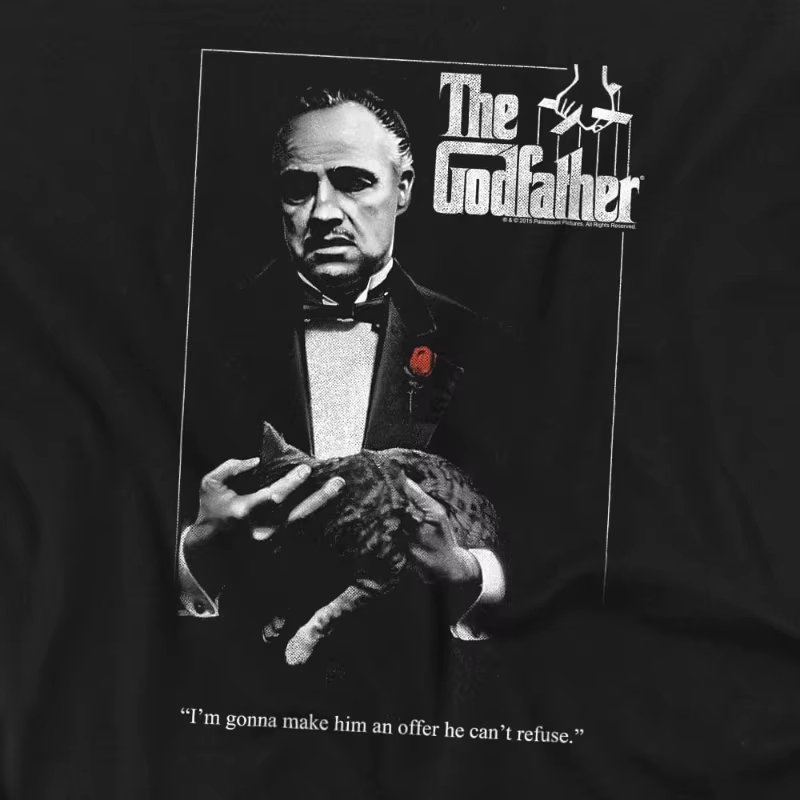 T-shirt Godfather Poster 2026 Nouvelle Collection Été Femme Vintage Respirant Streetwear Ample Décontracté