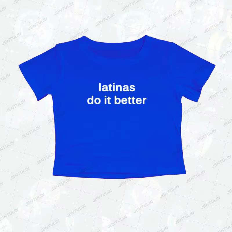 Latinas font mieux T-shirt imprimé mignon femmes à manches courtes culture hauts Harajuku Goth bébé t-shirts rétro