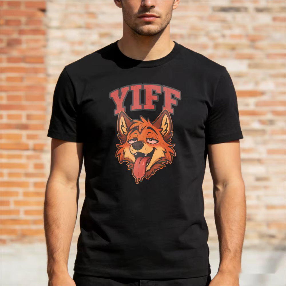 T-shirt graphique Hot Fox Furry Yiff Fox