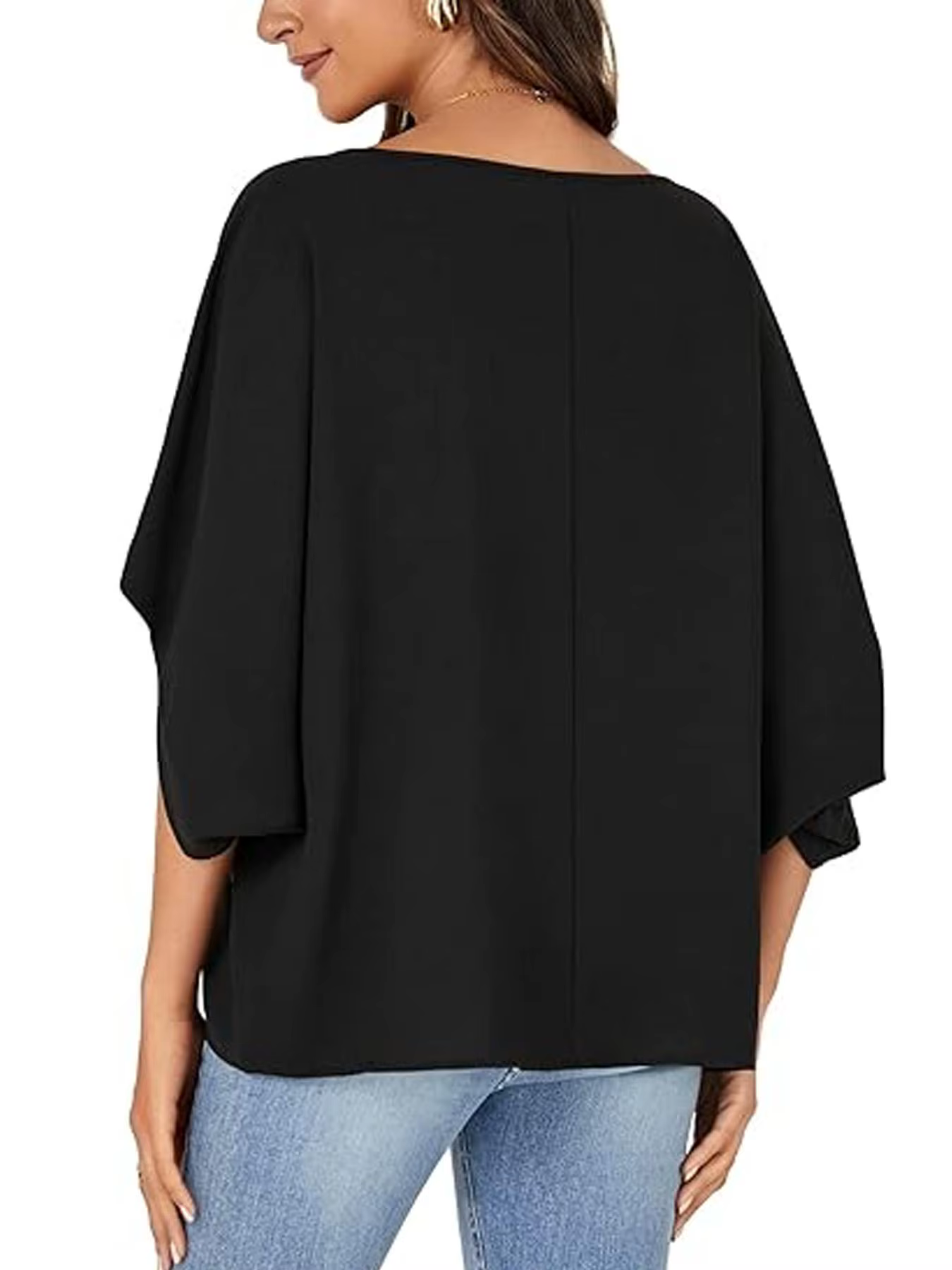 Chemise à manches chauve-souris pour femme