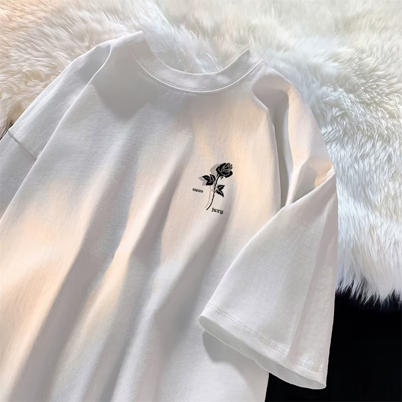 Nouveaux T-shirts d'été 2026 pour hommes à imprimé rose