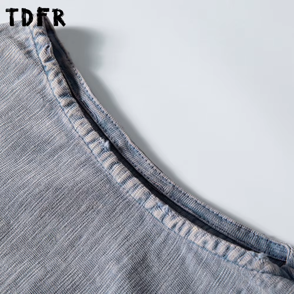 Haut à col rond Washed DistMurcia Precious pour hommes
