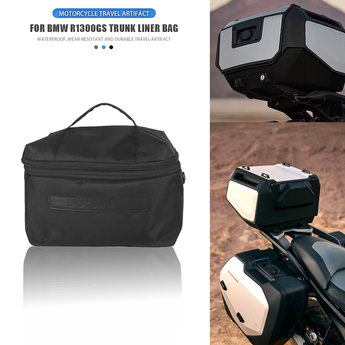 Sacoche intérieure pour top case et sacoches latérales de moto, compatible BMW R1300GS R 1300 GS R1300gs R1300 GS Vario