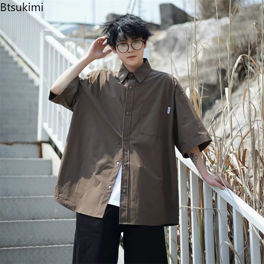 Chemises Vintage de Style japonais pour hommes