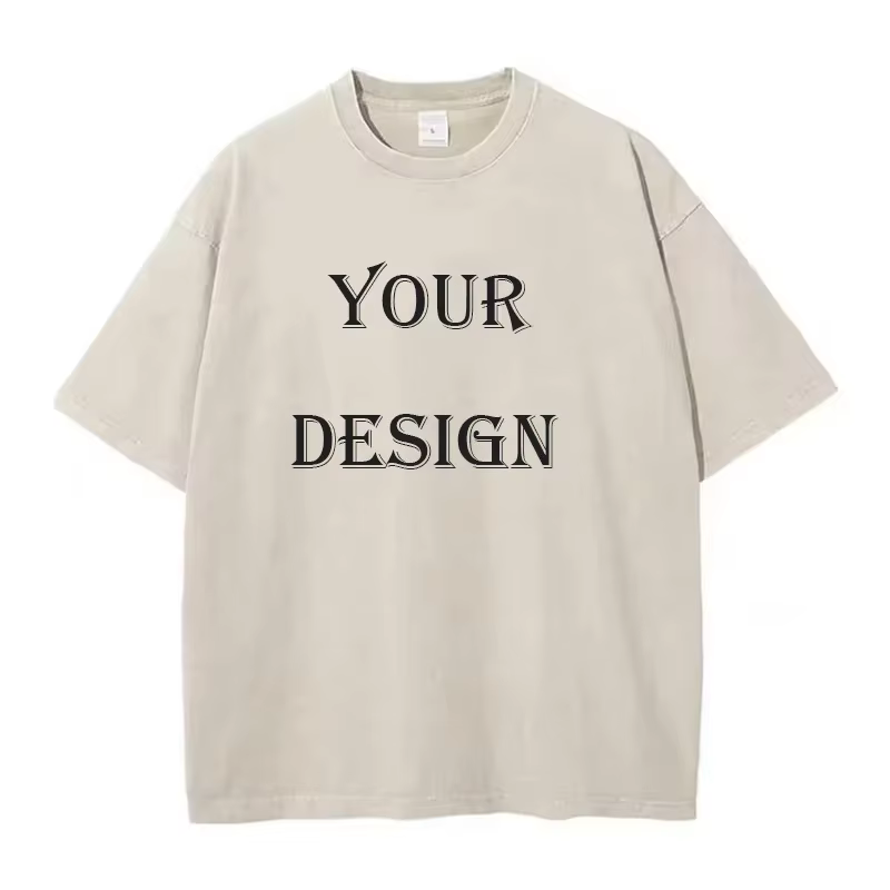 T-shirt unisexe 100% coton lavé