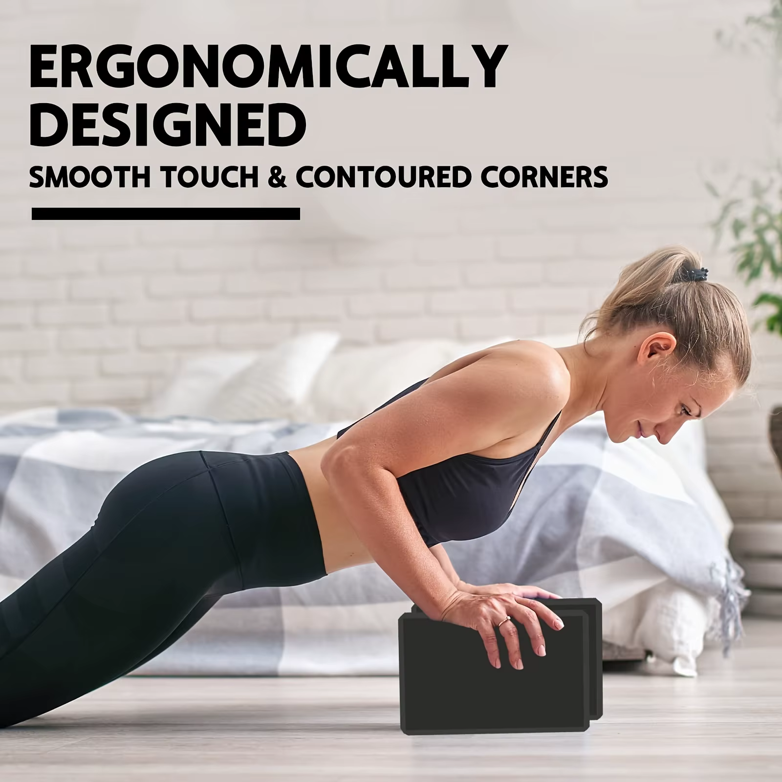Lot de 2 blocs de yoga – Fabriqués en mousse haute densité