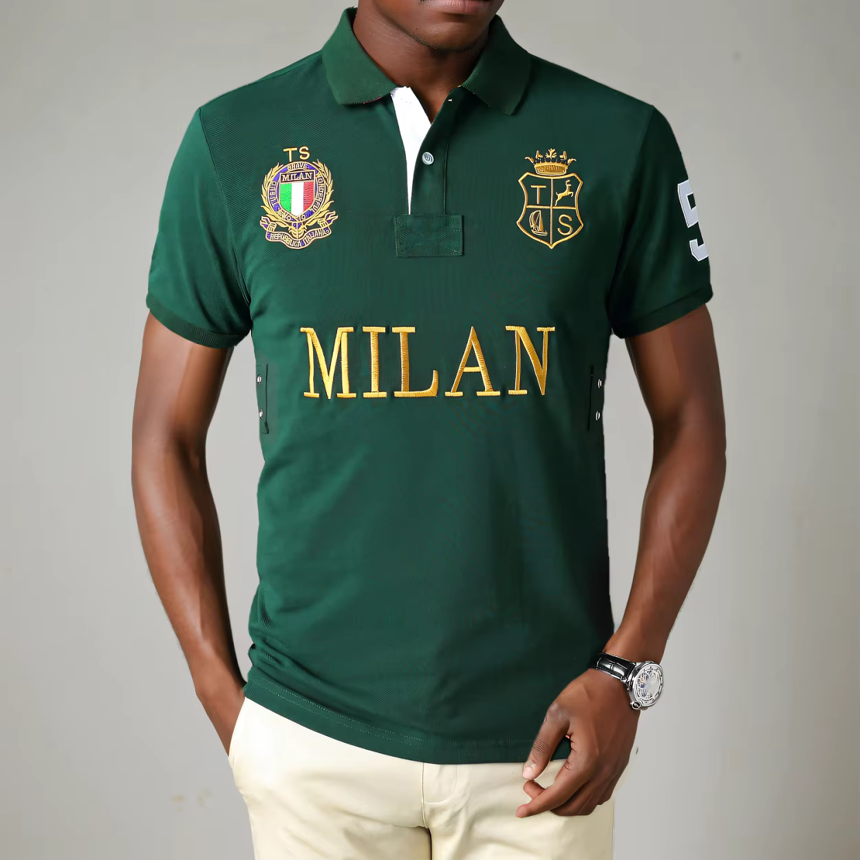 Polo en coton de haute qualité pour hommes