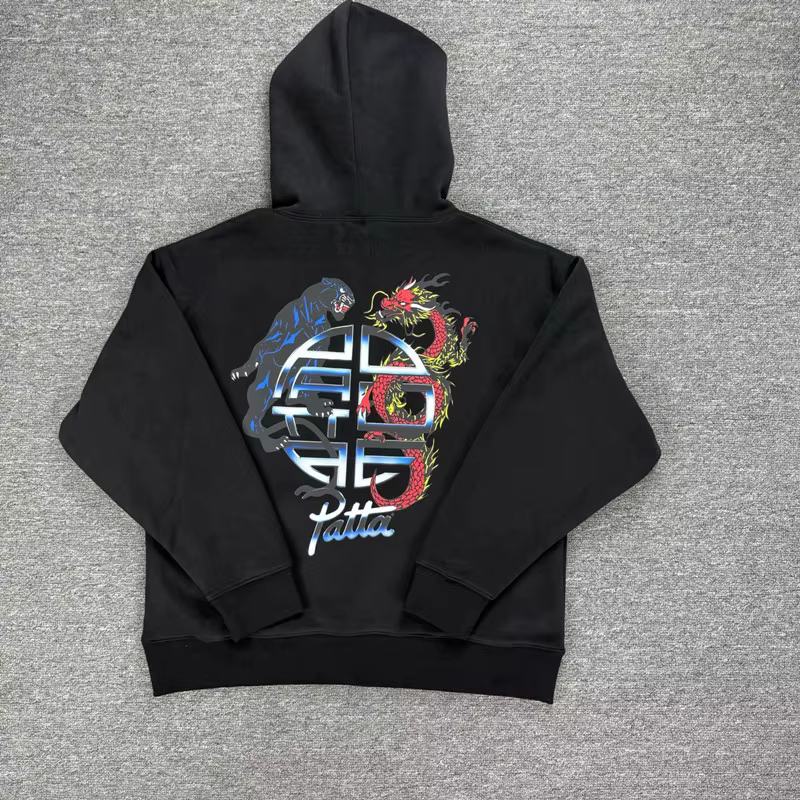 Sweat-shirts à capuche PATTA classiques avec logo imprimé, en molleton, pour hommes et femmes, nouvelle collection PATTA