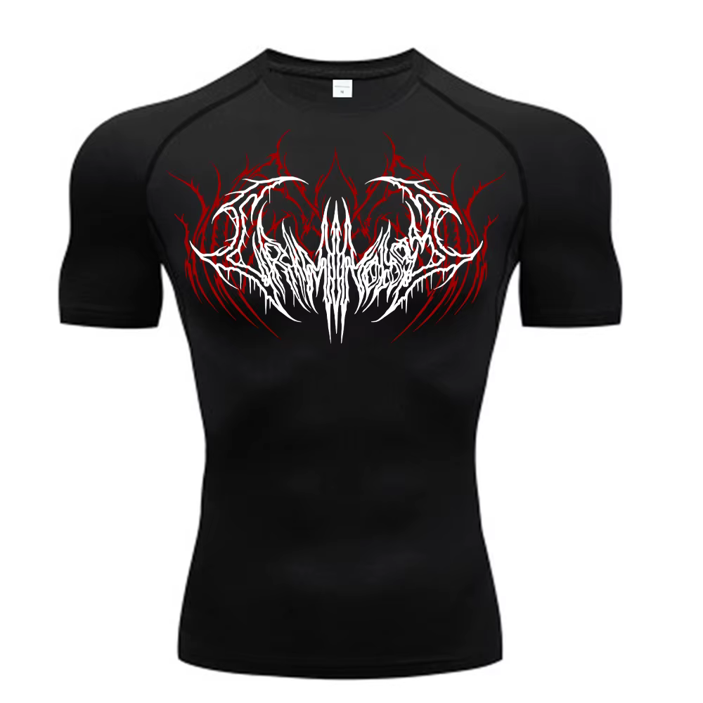 2025 Compression t-shirt hommes à manches courtes Sport t-shirts Fitness course vêtements