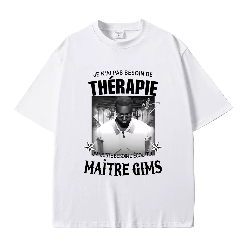 T-shirt du dernier tour du rappeur Gims LES DERNIERES VOLONTES DE MOZART T-shirts graphiques pour hommes et femmes Mode Hip Hop Musique Pop