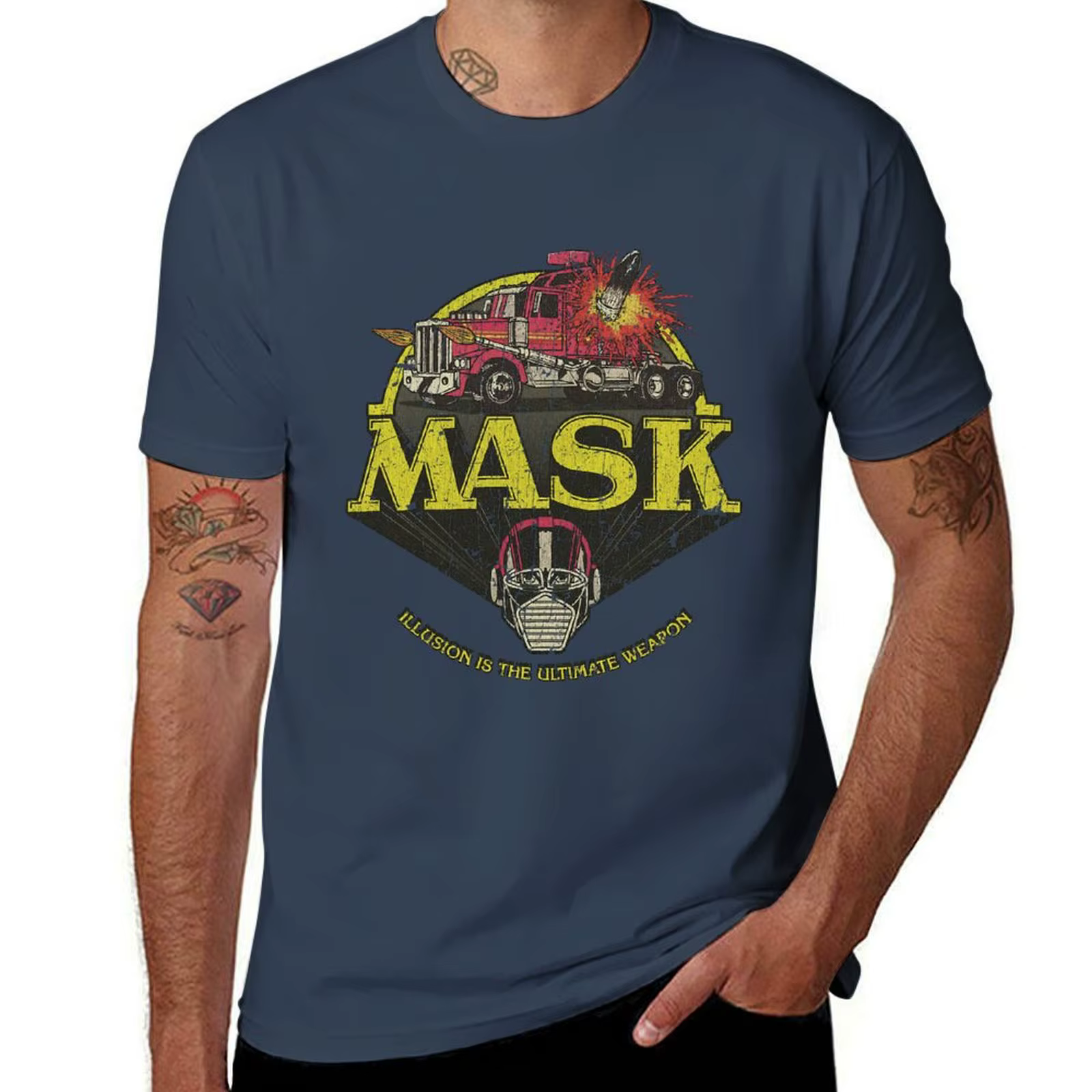 M.A.S.K. - Mobile blindé Strike Kommand 1985 T-Shirt homme