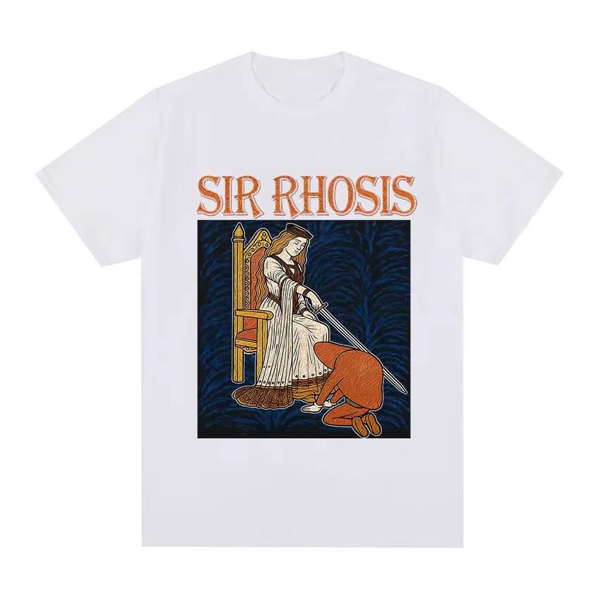 Sir Rhosis T-shirt médiéval drôle ivre chevalier Meme graphique