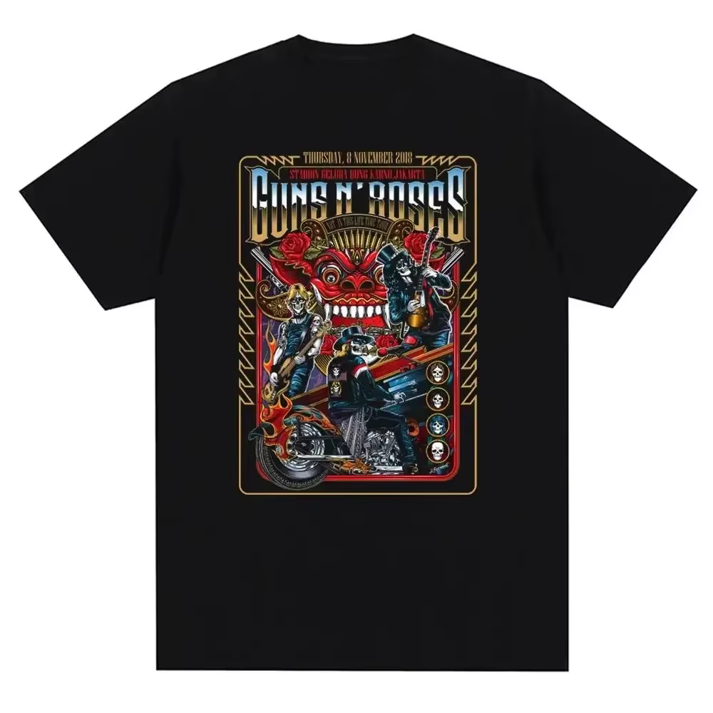 T-shirt à imprimé graphique Guns N Roses
