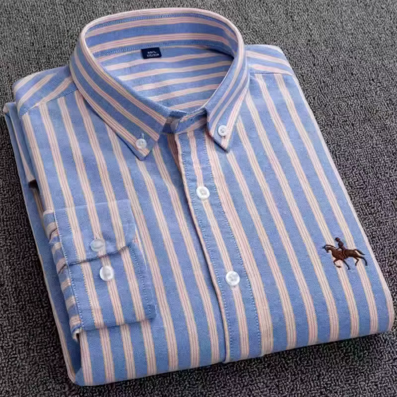 Chemises Oxford à manches longues pour hommes