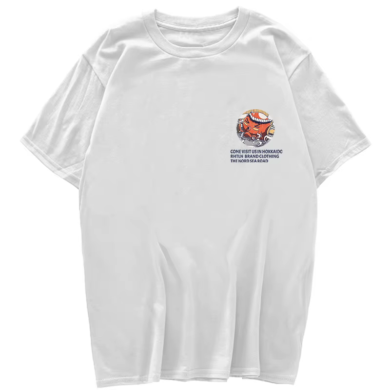 T-shirt à manches courtes imprimé affiche Octopus pour hommes