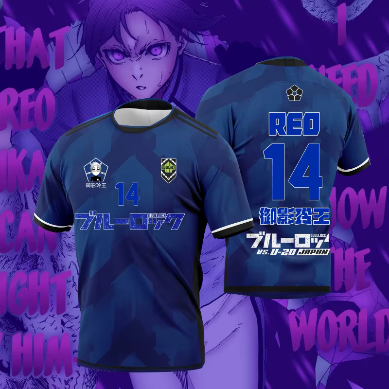 Nouveau T-shirt 3D 'Blue Lock' Inudo Rin et Sadazaki