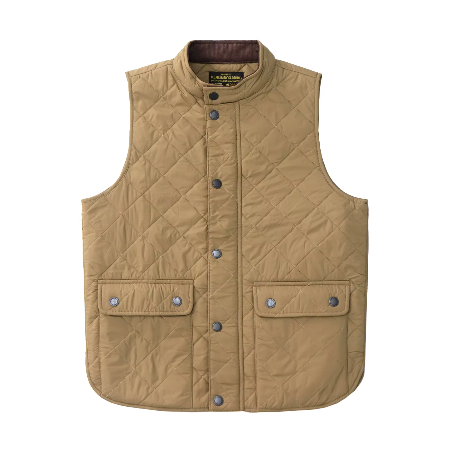 2026 hiver nouveau américain rétro à manches longues Dom matelassé gilet hommes Style Polo 100% Polyester épais décontracté multi-poches veste