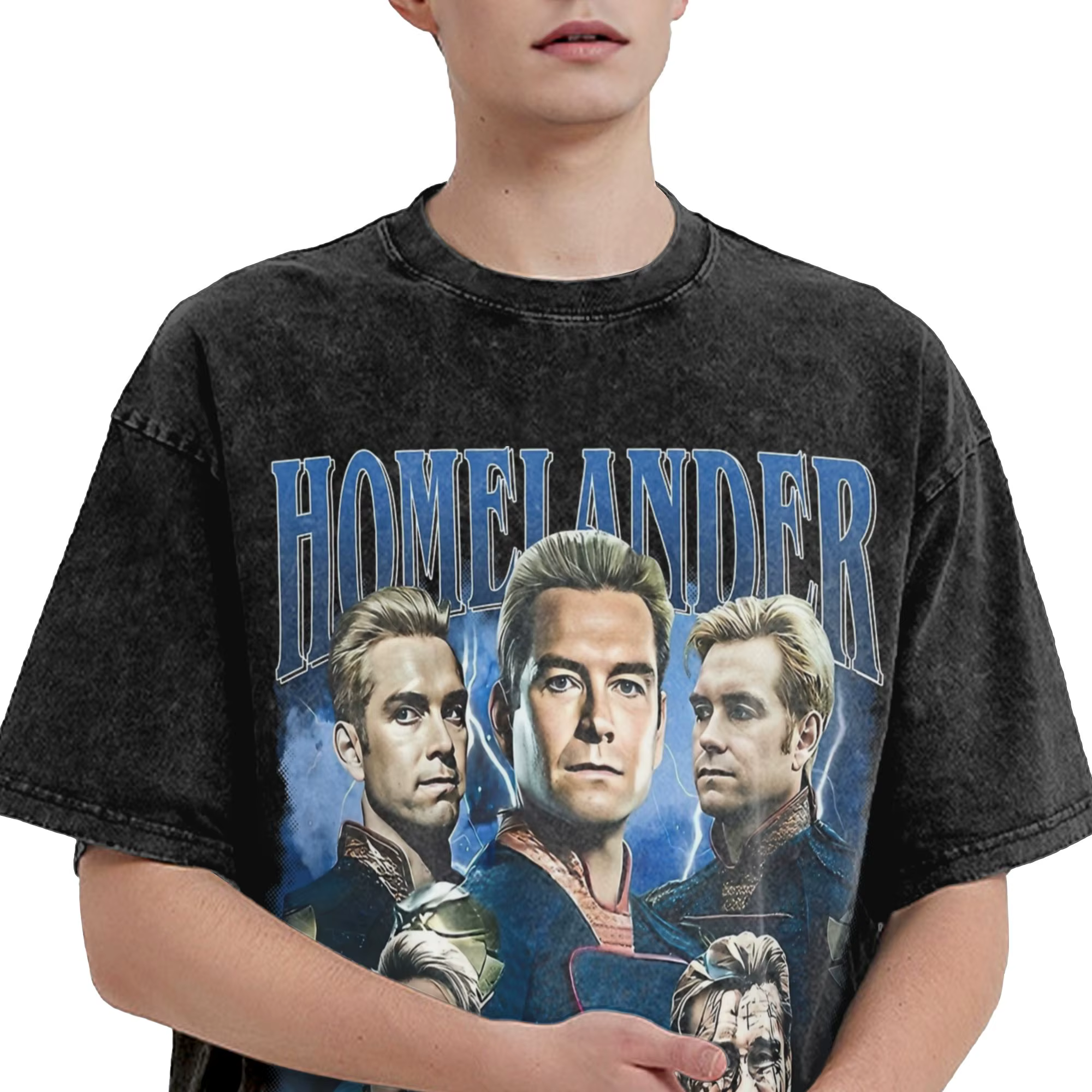 T-shirts délavés Homelander The Boys