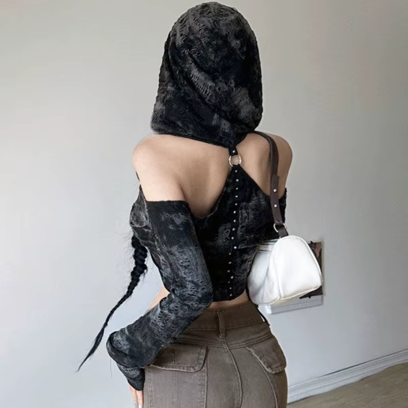 DistMurcia-T-shirt à Capuche et Manches sulfpour Femme