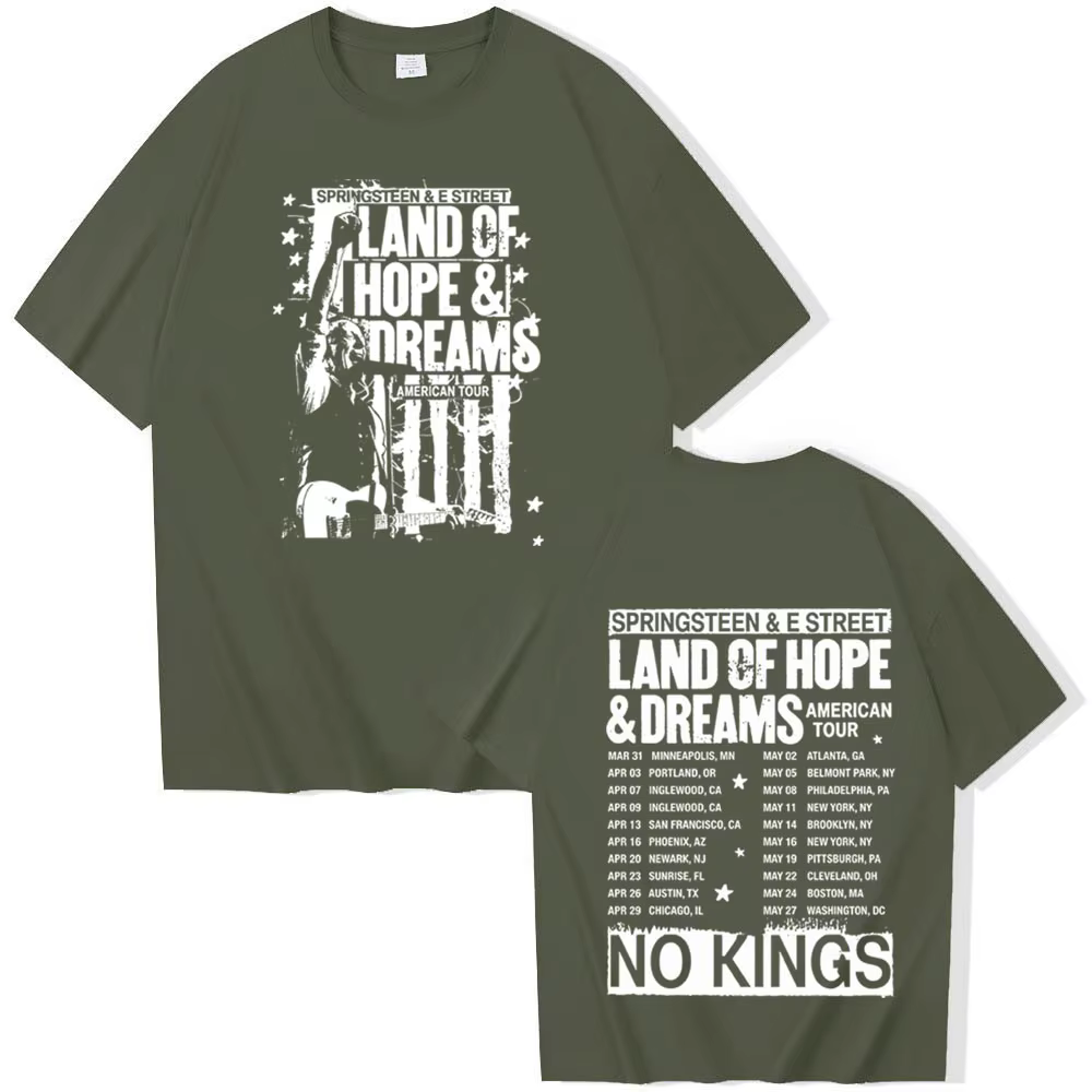T-shirt Bruce Springsteen And E Street Tour 2026 pour homme et femme