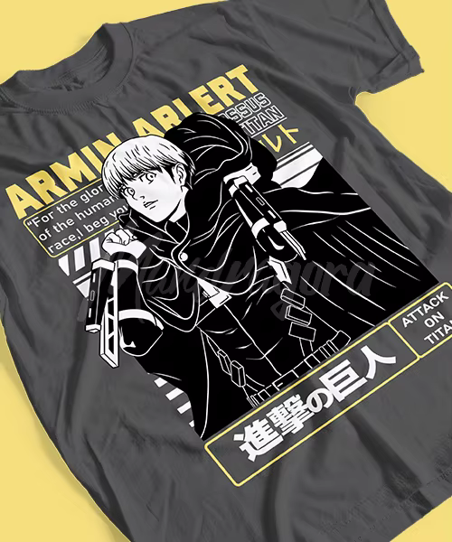 T-shirt pour l'attaque des titans Armin Arlert Batalla Final