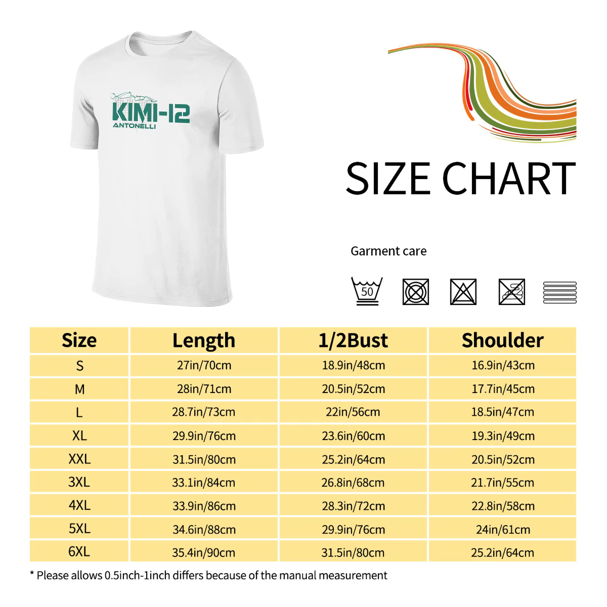 Kimi Antonelli T-shirt pour homme en pur coton