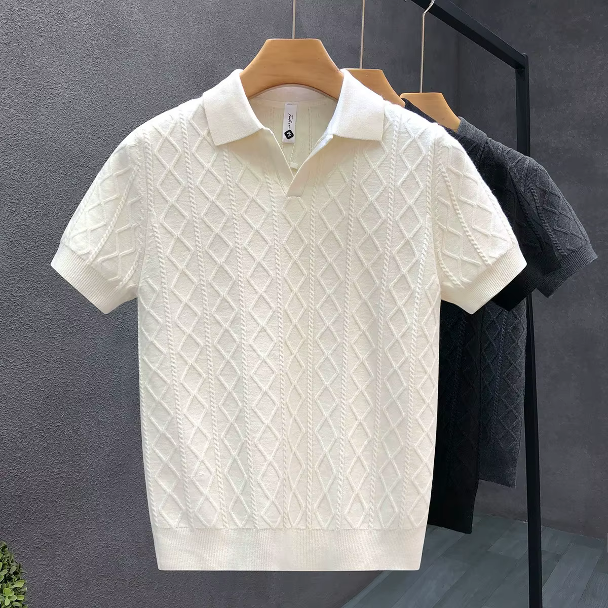 Pull à manches courtes pour homme