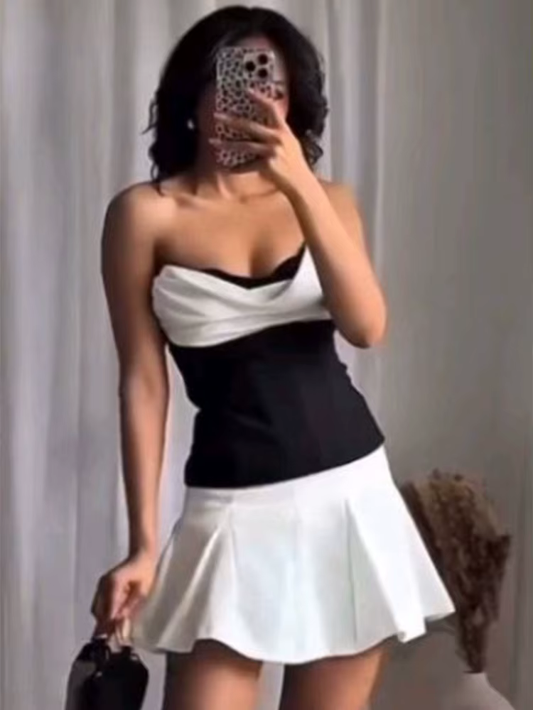 Haut tubulaire sans manches pour femmes