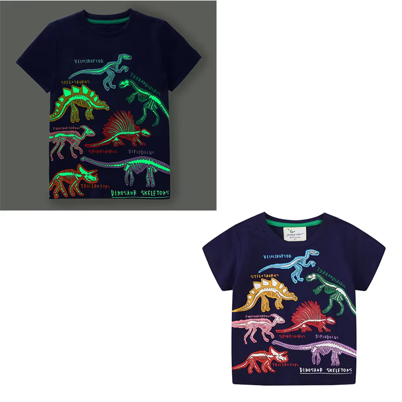 Jumping Meters-T-shirt en coton imprimé Spaceman pour garçons