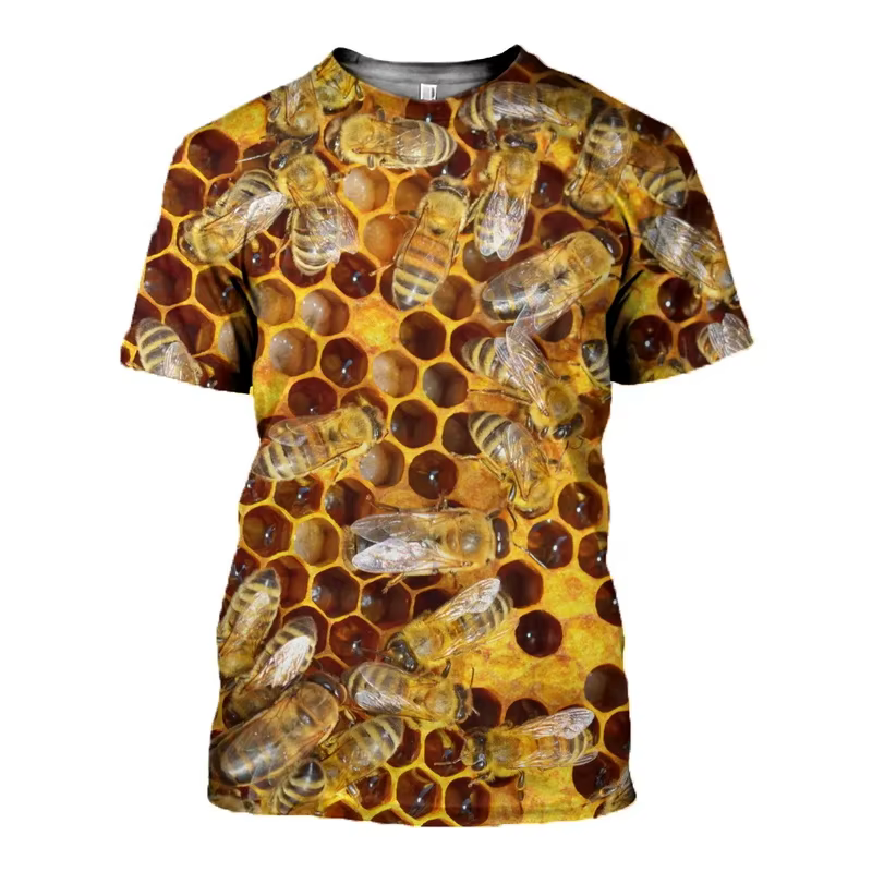 T-shirt graphique à imprimé 3D pour hommes et femmes
