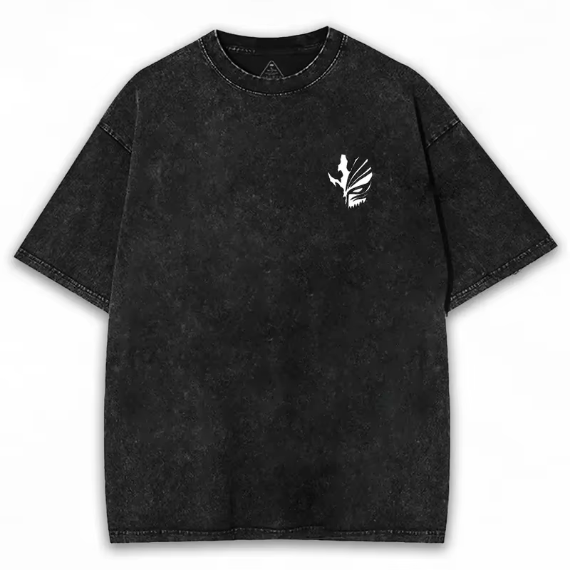 2025 Japon Zangetsu T-shirt graphique BLEACH Anime Vintage lavé surdimensionné