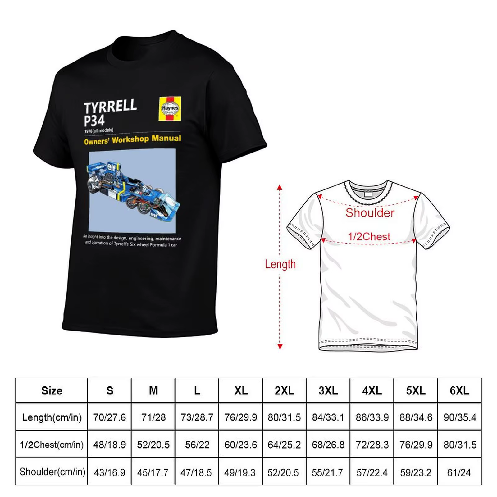 T-shirt Tyrrell P34 pour homme