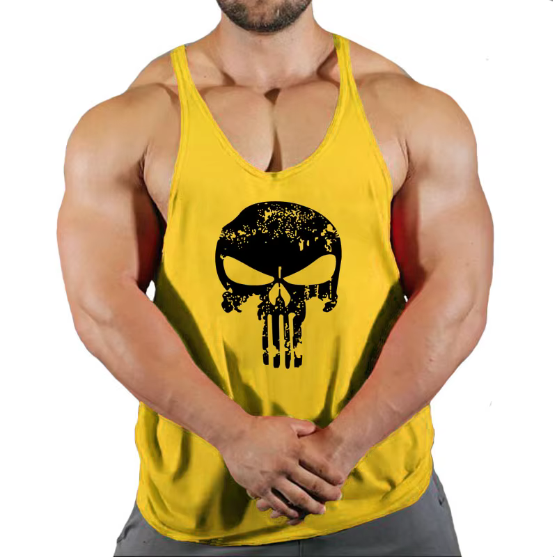 Vêtements pour hommes gilet de gymnastique gilets musculation homme haut pour Fitness Stringer sans manches