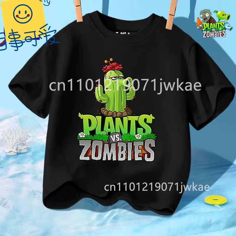 T-shirt d'été à col rond pour garçons et filles