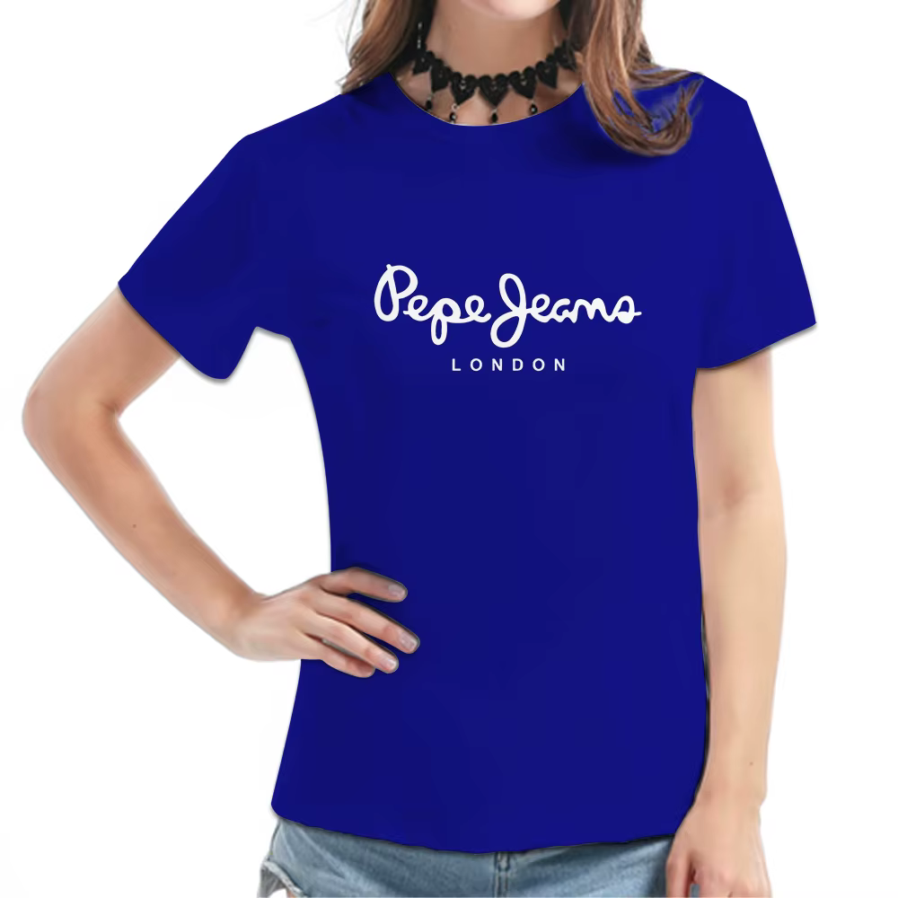 T-shirt à manches courtes bordeaux pour femmes - Imprimé graphique typographie du script de Londres