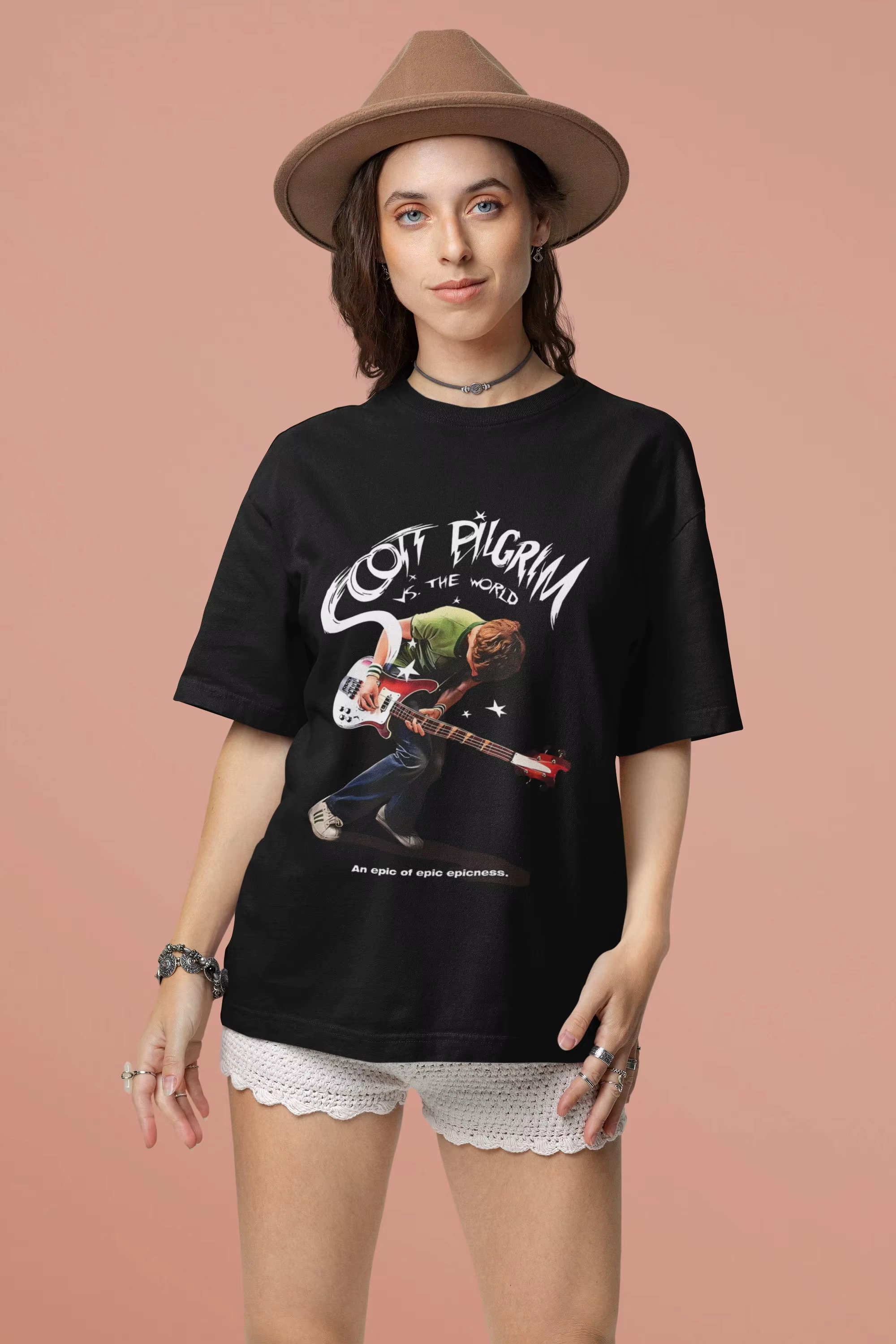 Scott Pilgrim contre. T-shirt imprimé The World Movie pour femmes